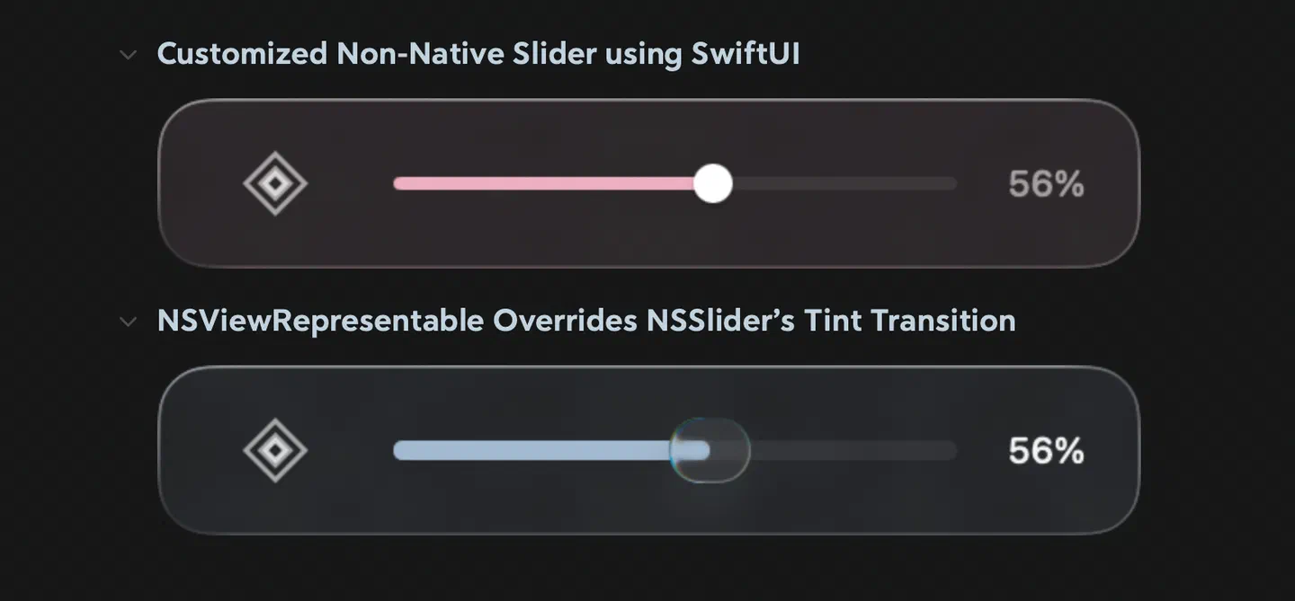 用 GeometryReader 和 Shape 自制的 Slider